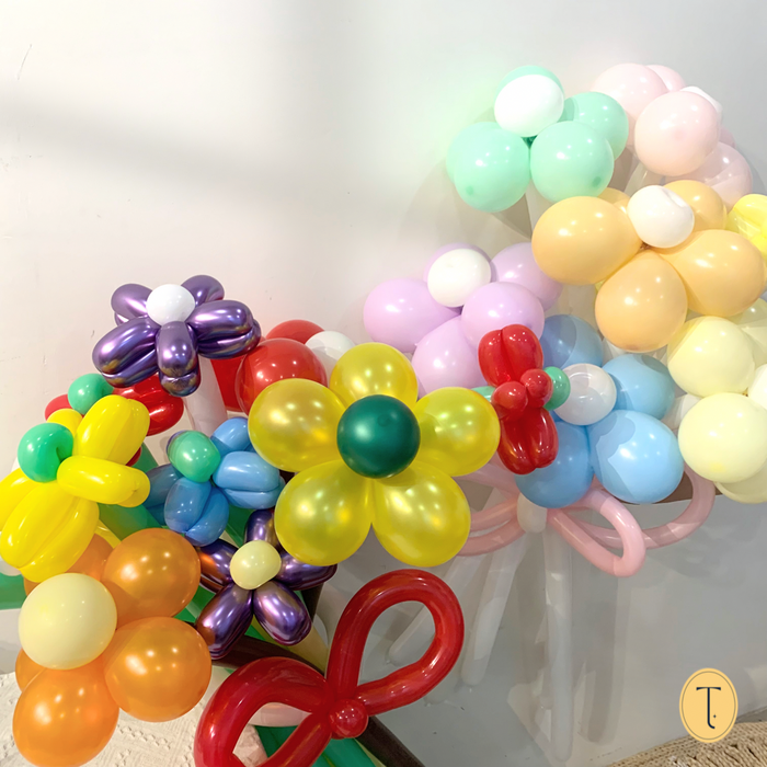 FAFA Flower Balloon Bouquet Colorful and Pastel