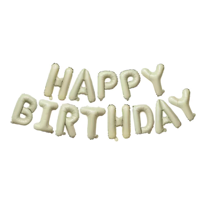 16" Caramel Series Happy Birthday Foil Garland (In a packet)