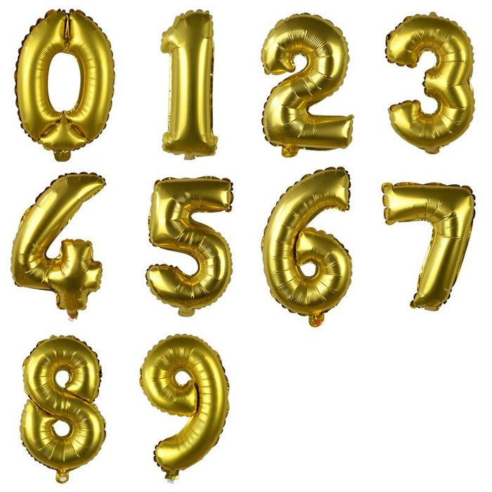 14" Number Small Foil (GOLD) *Normal Air*