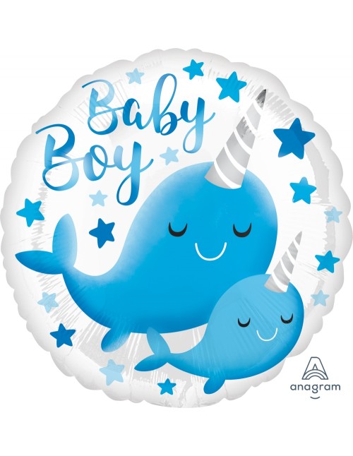 Whale Baby Boy (18") *Helium*