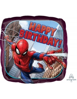 Happy Birthday Spider-Man (17”) *Helium*