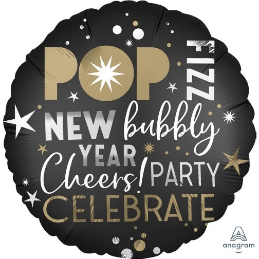 POP New Bubbly Year Cheers! PARTY CELEBRATE (18”) *Helium*