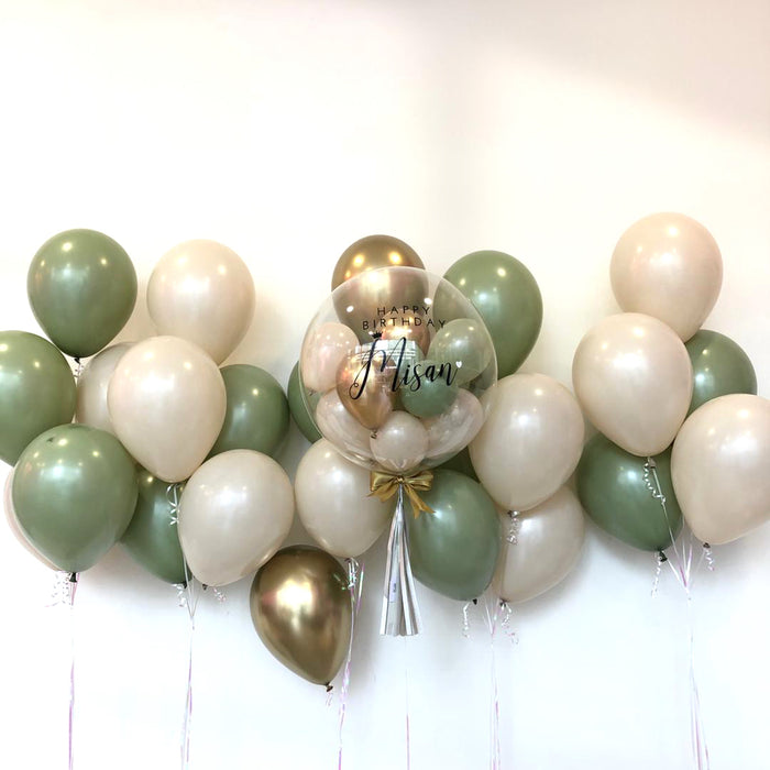 24" Jade Green Bubble Set *Helium*