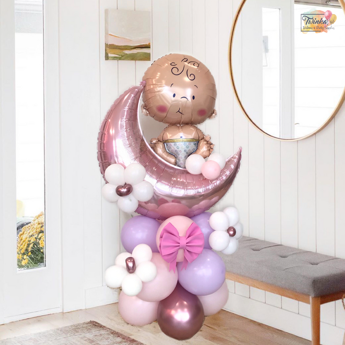 Adore Baby Girl Balloon Stand (2 days Preorder)