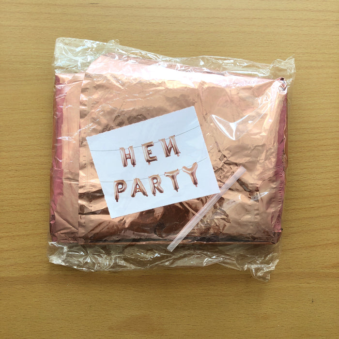 Hen Party Foil In Rose Gold