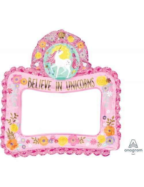 Believe In Unicorns Inflatable Frame (26” x 27”)