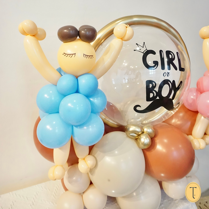 Gender Reveal Balloon Decoration Boy Figure
