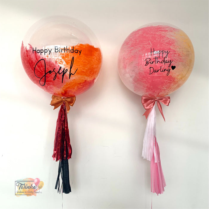 16" FULL Color Splash Balloon (Customised Wording) *Helium*