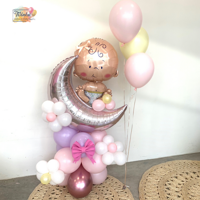 Adore Baby Girl Balloon Stand (2 days Preorder)