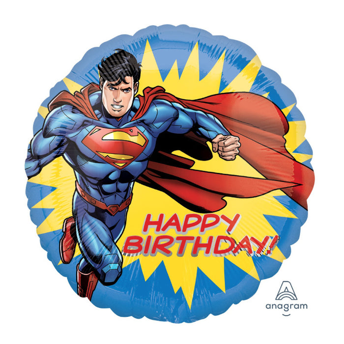 Superman Happy Birthday (17”) *Helium*