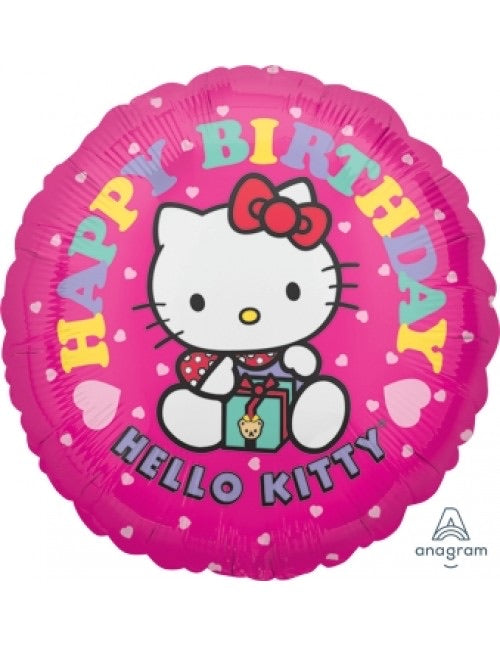 Hello Kitty Happy Birthday (17”) *Helium*