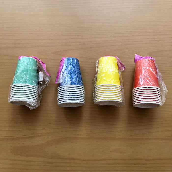 Paper Cups Plain Colors