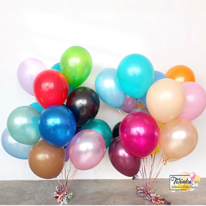 12” Latex Plain Balloon *Helium* (Price For One Balloon)