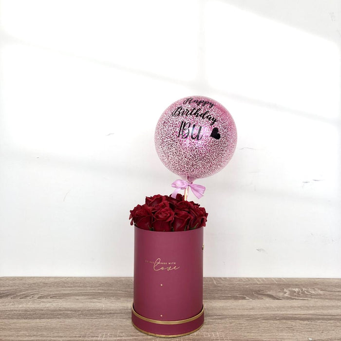 (Classic) Elegant Red  - Soap Rose Blooms Box