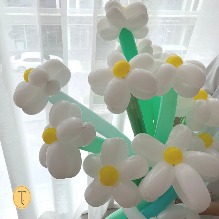 雏菊花气球花束