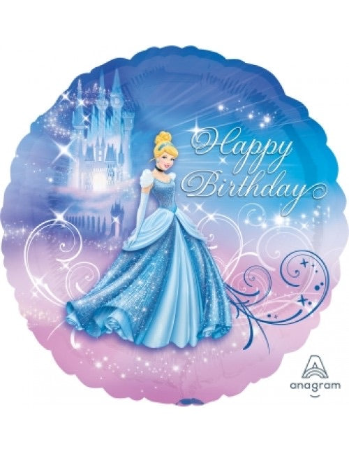 Disney Princess Cinderella Happy Birthday  (17”) *Helium*