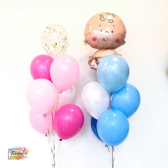 gender reveal balloon set Baby Girl or Boy Set *Helium*