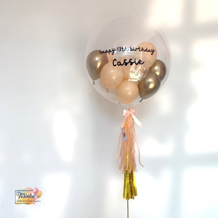 (24” Bubble Balloon) Korean style *Helium*