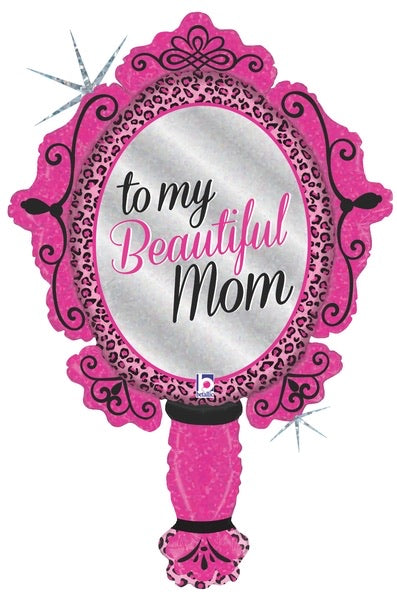 To my beautiful mom helium foil balloon