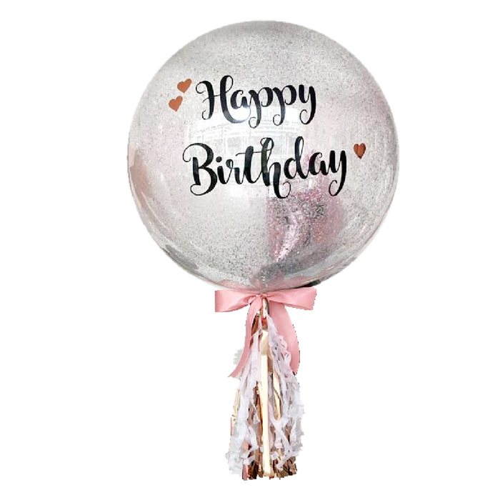 24” Confetti Balloon (Customised Wording) *Helium*