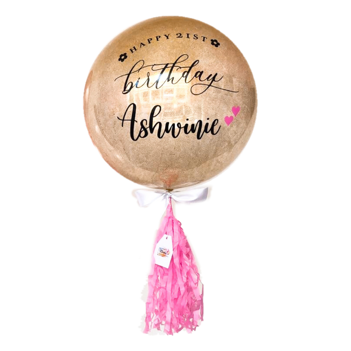 16” Confetti Balloon (Customised Wording) *Helium*