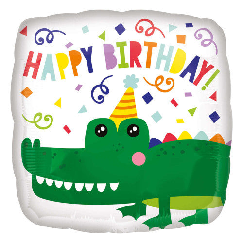 Crocodile Happy Birthday (17”) *Helium*