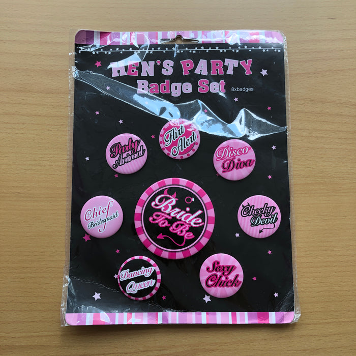 Hen Party Badge Set