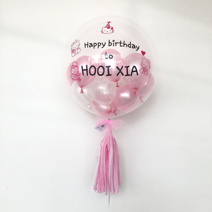 (24” Bubble Balloon) Hello Kitty  *Helium*