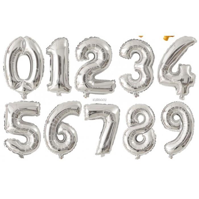 14" Number Small Foil (SILVER) *Normal Air*